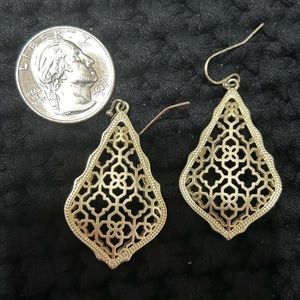 Kendra Scott gold earrings